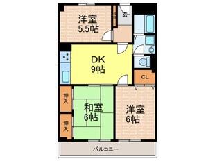 日商岩井夙川マンション(407)の物件間取画像